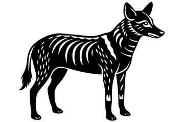 Cute Forest Animal Vector Line Art – Cartoon Clipart, Logo Icon, Funny Animal Illustration on White Background