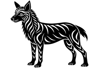 Cute Forest Animal Vector Line Art – Cartoon Clipart, Logo Icon, Funny Animal Illustration on White Background