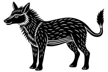 Cute Forest Animal Vector Line Art – Cartoon Clipart, Logo Icon, Funny Animal Illustration on White Background