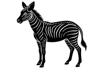 Cute Forest Animal Vector Line Art – Cartoon Clipart, Logo Icon, Funny Animal Illustration on White Background