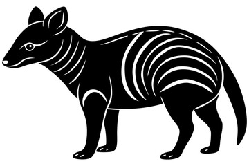 Cute Forest Animal Vector Line Art – Cartoon Clipart, Logo Icon, Funny Animal Illustration on White Background