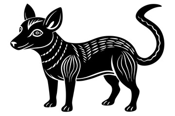 Cute Forest Animal Vector Line Art – Cartoon Clipart, Logo Icon, Funny Animal Illustration on White Background