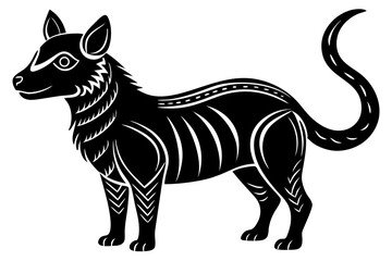 Cute Forest Animal Vector Line Art – Cartoon Clipart, Logo Icon, Funny Animal Illustration on White Background