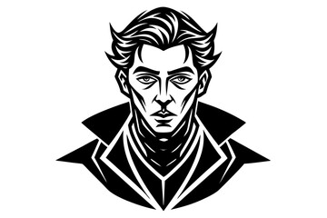 Cute Forest Animal Vector Line Art – Cartoon Clipart, Logo Icon, Funny Animal Illustration on White Background