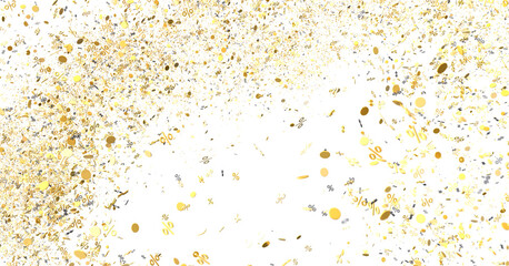Gold Confetti Percentage Sale