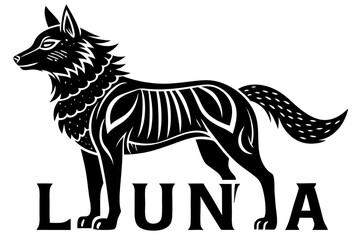 Cute Forest Animal Vector Line Art – Cartoon Clipart, Logo Icon, Funny Animal Illustration on White Background