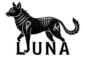 Cute Forest Animal Vector Line Art – Cartoon Clipart, Logo Icon, Funny Animal Illustration on White Background