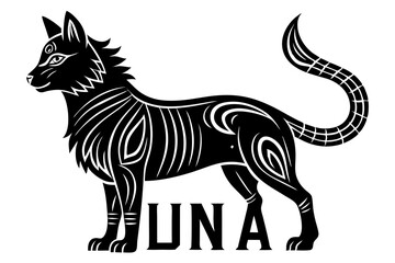 Cute Forest Animal Vector Line Art – Cartoon Clipart, Logo Icon, Funny Animal Illustration on White Background