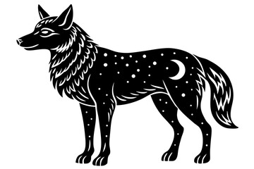 Cute Forest Animal Vector Line Art – Cartoon Clipart, Logo Icon, Funny Animal Illustration on White Background