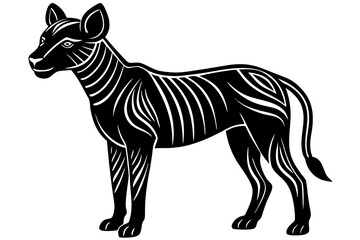 Cute Forest Animal Vector Line Art – Cartoon Clipart, Logo Icon, Funny Animal Illustration on White Background