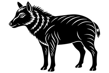 Cute Forest Animal Vector Line Art – Cartoon Clipart, Logo Icon, Funny Animal Illustration on White Background