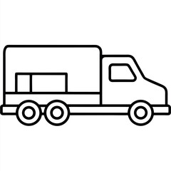 ow Truck, Wrecker, Breakdown Truck, Recovery Vehicle, Car Towing, Monochrome, Line Art, Simple Design, Clean Design, Vector, Graphic, Icon, Symbol, Drawing, Modern, Isolated, White Background, Clip Ar
