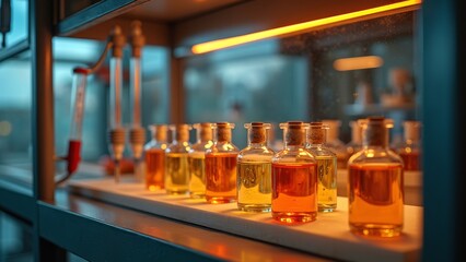 Indoor beverage display illustration