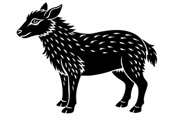 Cute Forest Animal Vector Line Art – Cartoon Clipart, Logo Icon, Funny Animal Illustration on White Background