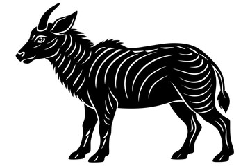 Cute Forest Animal Vector Line Art – Cartoon Clipart, Logo Icon, Funny Animal Illustration on White Background