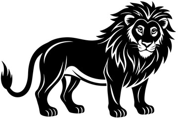 Cute Forest Animal Vector Line Art – Cartoon Clipart, Logo Icon, Funny Animal Illustration on White Background