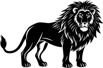 Cute Forest Animal Vector Line Art – Cartoon Clipart, Logo Icon, Funny Animal Illustration on White Background