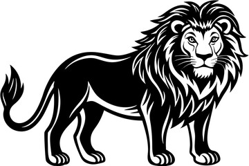 Cute Forest Animal Vector Line Art – Cartoon Clipart, Logo Icon, Funny Animal Illustration on White Background