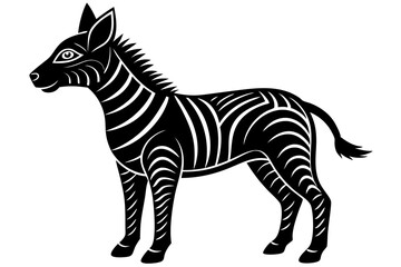 Cute Forest Animal Vector Line Art – Cartoon Clipart, Logo Icon, Funny Animal Illustration on White Background