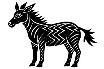 Cute Forest Animal Vector Line Art – Cartoon Clipart, Logo Icon, Funny Animal Illustration on White Background