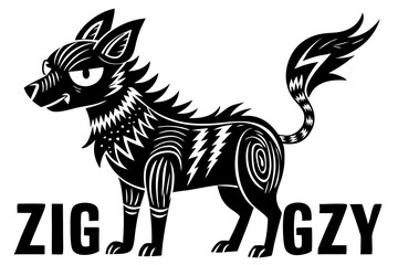 Cute Forest Animal Vector Line Art – Cartoon Clipart, Logo Icon, Funny Animal Illustration on White Background