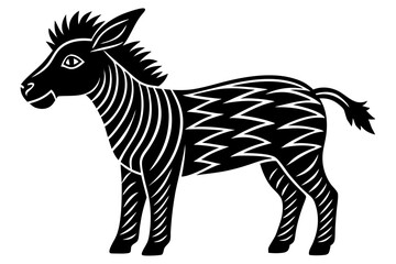 Cute Forest Animal Vector Line Art – Cartoon Clipart, Logo Icon, Funny Animal Illustration on White Background