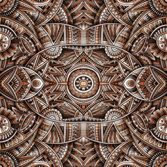 Abstract ethnic vintage Mocha Mousse background.