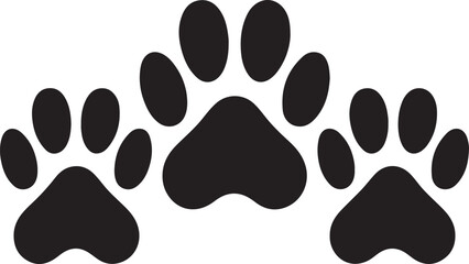 Bobcat footprint icon, Bobcat paw print silhouette vector, black animal track icon
