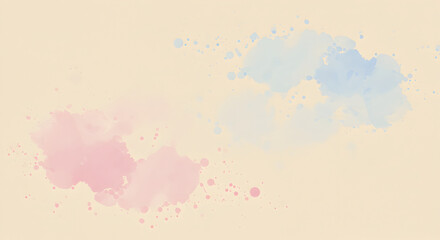 Fototapeta premium Pastel Watercolor Splatters Background For Creative Graphic Design Projects