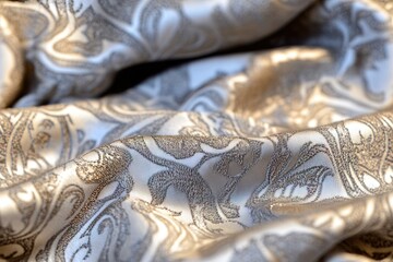 silver chiffon textile  repeatable seamless tile pattern