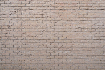 Beige old brick wall background grunge texture