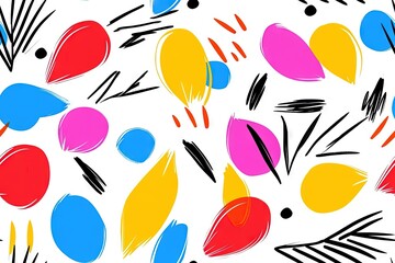 summer repeating seamless tile pattern