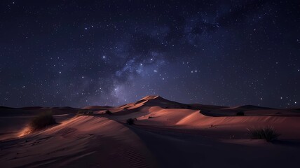 desert landscape with stars