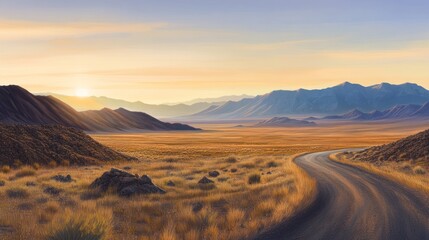 Desert Sunset Road