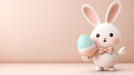 Obraz premium easter bunny with eggs