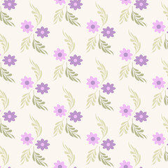 Floral seamless pattern design for textile fabric print