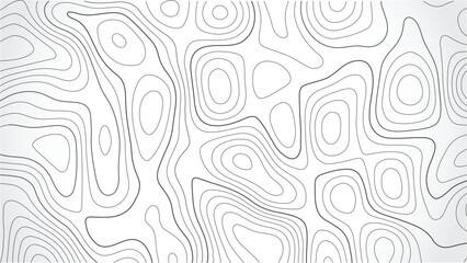 abstract sea map and mounted map area space geometric line technology topo landscape grid map texture. Abstract topo contour map on white background, Vector illustration. Wavy pattern design.