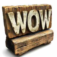Wow Wooden 3D Render