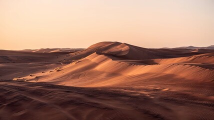 sunset in the desert