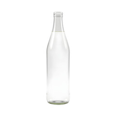 Fresh Water In Glass Bottle. Purity And Refreshment Concept, A Simple 3d Render Isolated On White. Clean Drinking Water For Health. Thirst Quencher, Hydration, Vital Liquid.