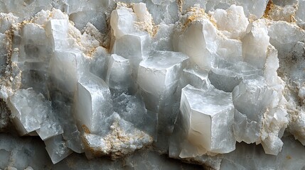 Ivory shards protrude from a glacier of solidified mercury