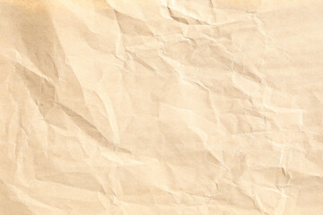 Brown crumpled background material texture