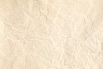 Macro closeup of crumpled brown background texture