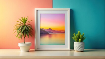 Fototapeta premium A4 Paper Picture Frame - Modern Minimalist Design