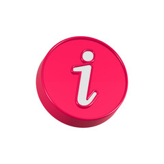 more info 3d button realistic icon