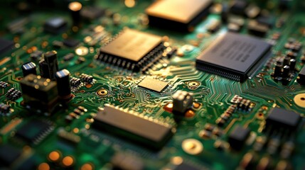 Close-up Circuit Board Technology (2)