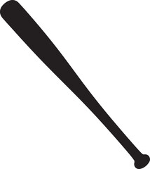 Baseball bat silhouette icon vector illustration