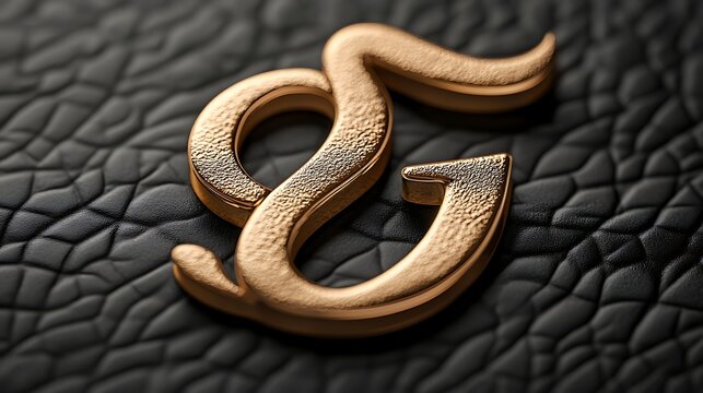 Elegant gold logo design for branding high resolution image