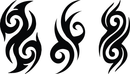 Tribal Tattoo Designs Swirls Flames Body Art Ink Designs