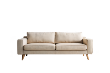 Full frame sofa png furniture living room comfort piece isolated white background image